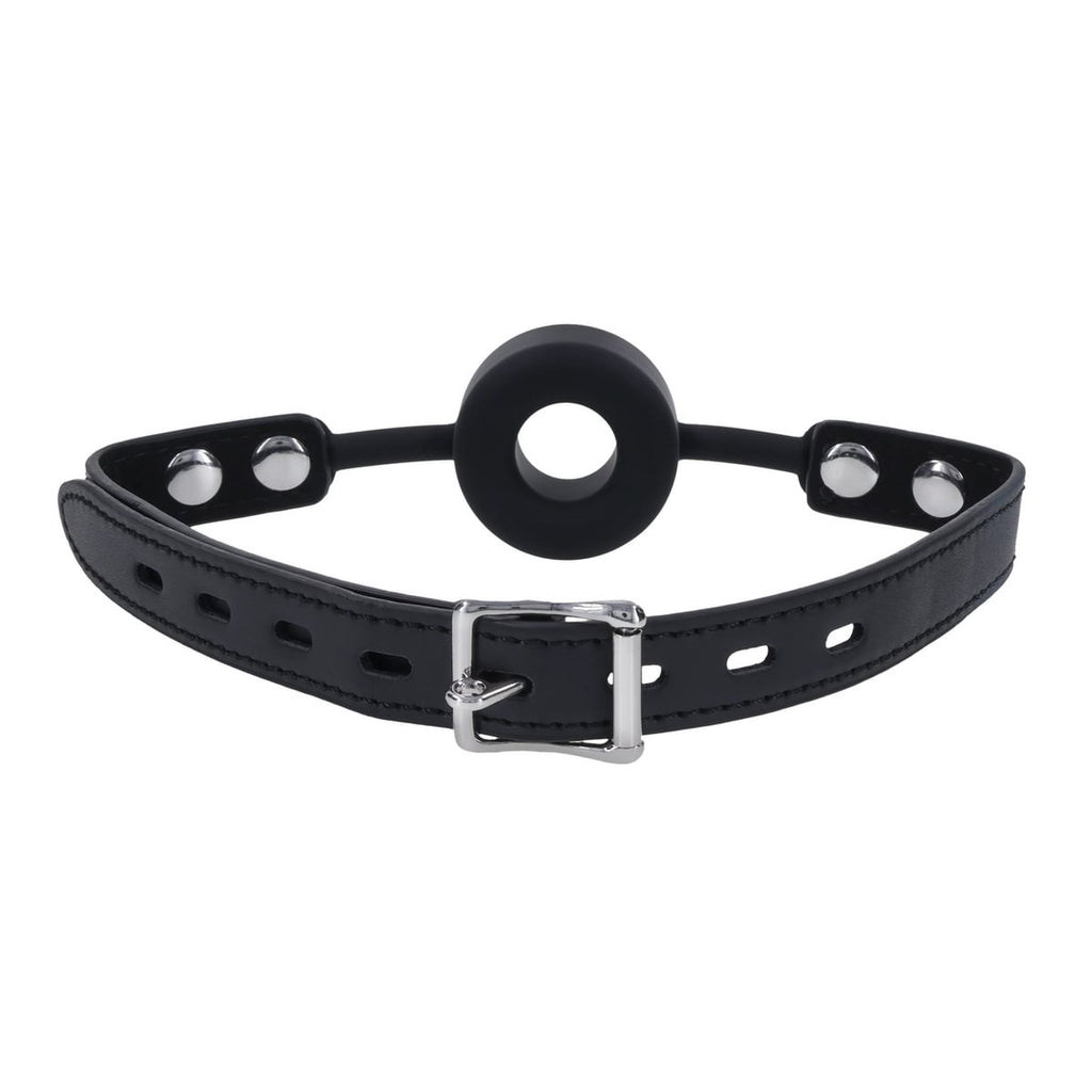 EDGE Silicone Ring Gag - Black Mouth Restraint