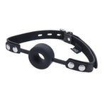 EDGE Silicone Ring Gag - Black Mouth Restraint