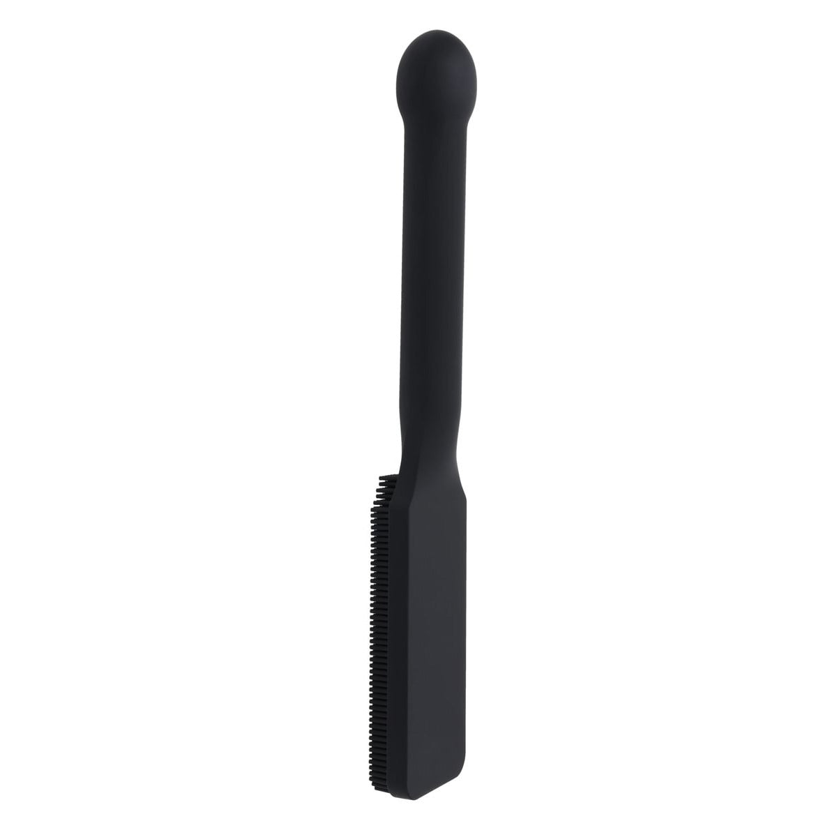 EDGE Pins & Needles Silicone Paddle - Black Spanking Paddle with Insertable Handle