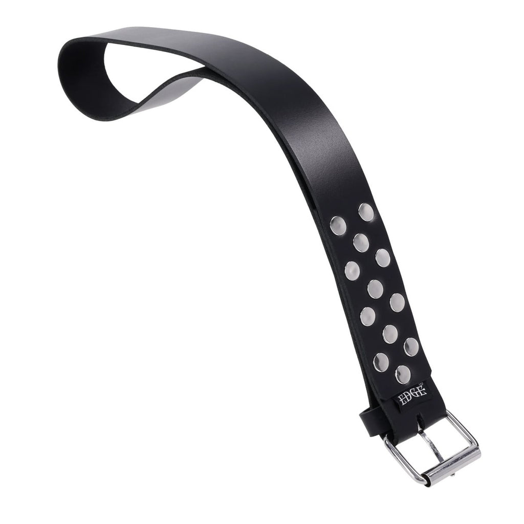 EDGE Leather Belt Spanker - Black Spanking Whip