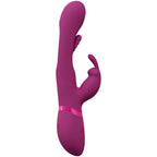 VIVE Mika - Pink - Pink 23.2 cm USB Rechargeable Rabbit Vibrator with Flapping Shaft