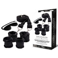 WhipSmart Fuzzy Bedroom Bondage Kit - Black Under The Bed Restraint Set