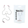 Adam & Eve Chain Me Up Kink Clamps - Metal Nipple and Clitoral Chain